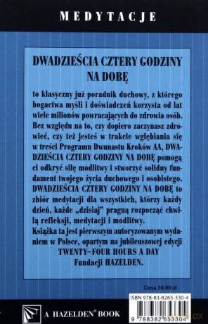 24 godziny na dobę. Zbiór 366 medytacji dla osób uzależnionych od alkoholu - autor anonimowy [KSIĄŻKA]