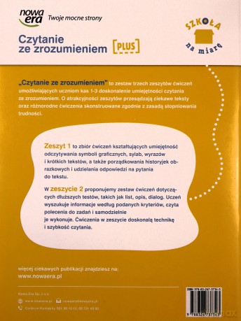 Czytanie ze zrozumieniem klasa 1 Szkoła na miarę PLUS [KSIĄŻKA]