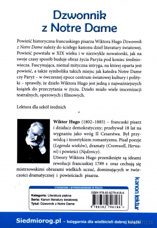 Dzwonnik z Notre Dame - Wiktor Hugo [KSIĄŻKA]