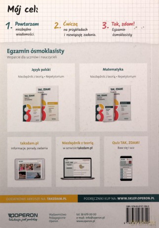 Egzamin ósmoklasisty 2023 Matematyka Niezbędnik z teorią - Kinga Gałązka [KSIĄŻKA]