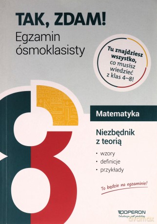 Egzamin ósmoklasisty 2023 Matematyka Niezbędnik z teorią - Kinga Gałązka [KSIĄŻKA]
