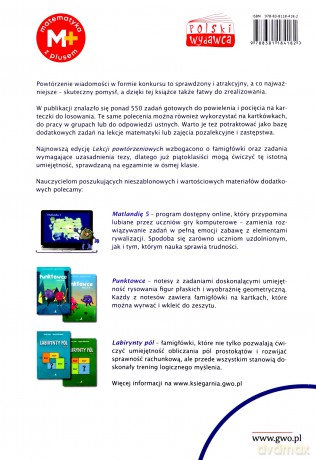 Matematyka z plusem lekcje powtórzeniowe dla klasy 5 szkoła podstawowa wersja 2 - Marzenna Grochowalska [KSIĄŻKA]