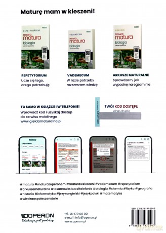 Nowa matura 2023 Biologia arkusze maturalne zakres rozszerzony - Kamil Kulpiński [KSIĄŻKA]