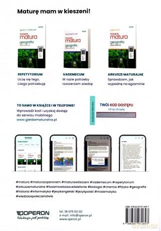 Nowa matura 2023 Geografia repetytorium zakres rozszerzony - Agnieszka Maląg, Krzysztof Chabasiński [KSIĄŻKA]
