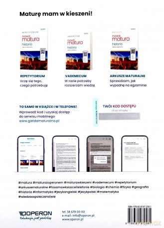 Nowa matura 2023 Historia arkusze maturalne zakres rozszerzony - Łukasz Skupny [KSIĄŻKA]