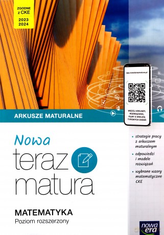 Nowa Teraz matura 2023 Matematyka arkusze maturalne z cyfrowym wspomaganiem nauki poziom podstawowy i rozszerzony [KSIĄŻKA]