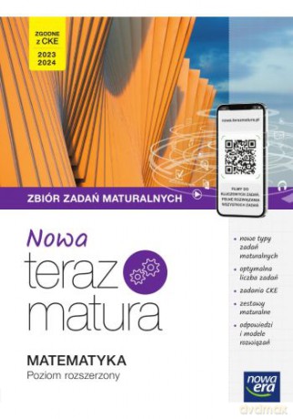 Nowa Teraz matura 2023 Matematyka zbiór zadań maturalnych z cyfrowym wspomaganiem nauki poziom podstawowy i rozszerzony [KSIĄŻKA]