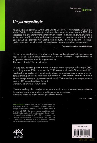 Umysł niepodległy. Autobiografia odczytana - Jan Józef Lipski [KSIĄŻKA]