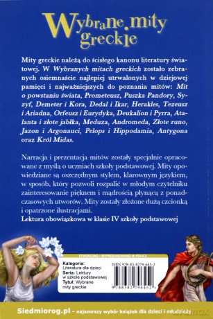 Wybrane mity greckie - Tamara Michałowska [KSIĄŻKA]