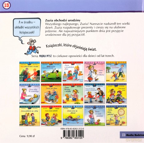 Zuzia obchodzi urodziny. Mądra Mysz - Liane Schneider [KSIĄŻKA]