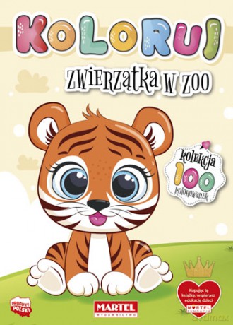 Zwierzątka w ZOO. Koloruj [KSIĄŻKA]