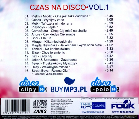 Czas Na Disco vol. 1 [CD]