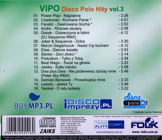 Vipo - Disco Polo Hity vol. 3 [CD]