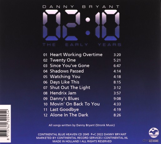 Danny Bryant: 02:10 The Early Years [CD]