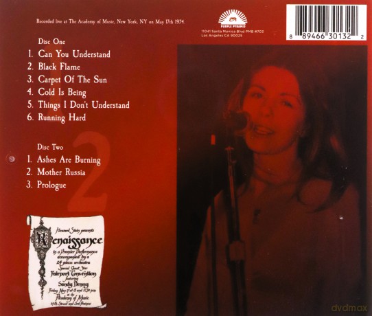 Renaissance: Academy Of Music 1974 [CD]