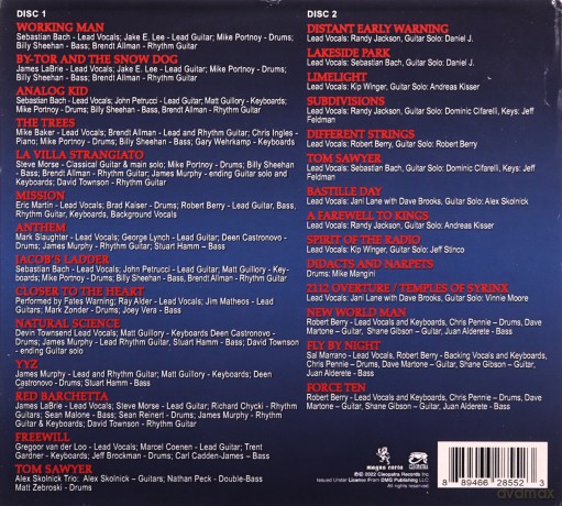 An All-Star Tribute To Rush [2CD]