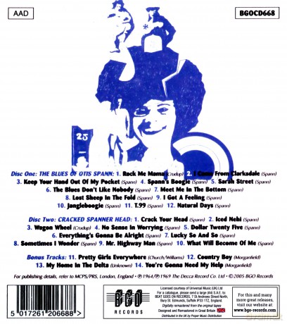 Otis Spann: Blues Of Otis Spann & Cracked [2CD]