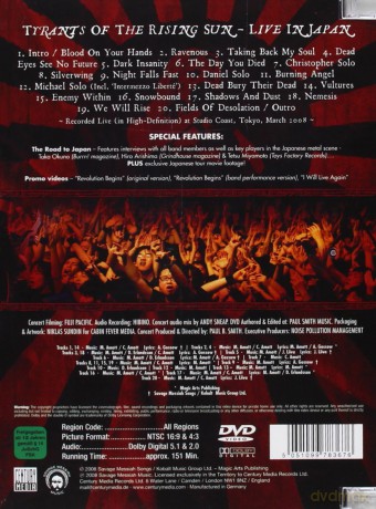 Arch Enemy: Tyrants Of The Rising Sun [DVD]