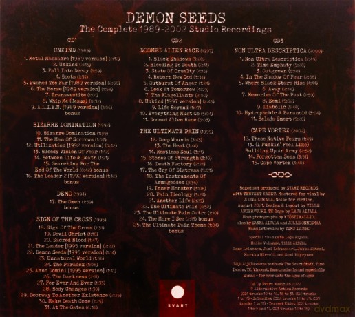 Terveet Kadet: Demon Seeds - The Complete 1989-2002 Studio Recording [3CD]