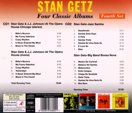 Stan Getz: Four Classic Albums [2CD]