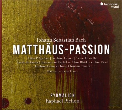Bach: Matthaus-Passion BWV 244 Pichon Pygmalion Pregardien Degout [3CD]