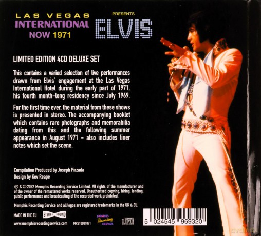 Elvis Presley: Las Vegas International Presents Elvis - Now 1971 [4CD]