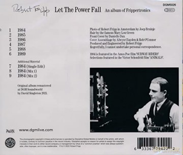 Robert Fripp: Let The Power Fall [CD]