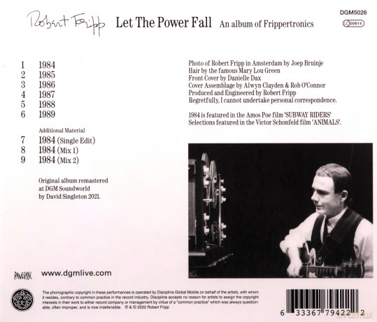 Robert Fripp: Let The Power Fall [CD]