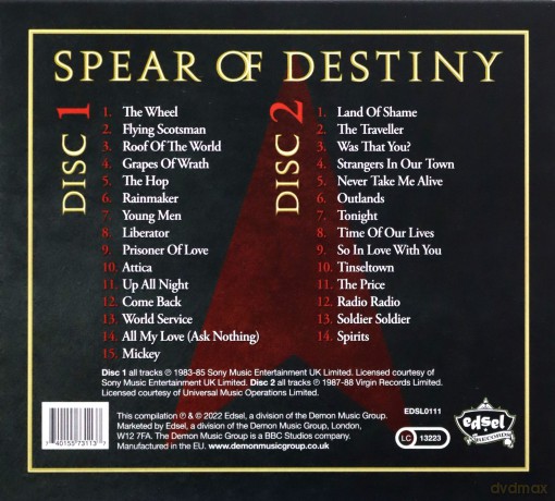 Spear Of Destiny: Liberators! - The Best Of 1983-1988 [2CD]