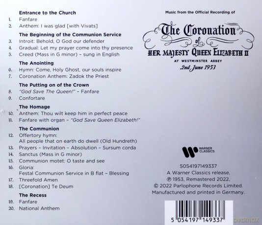 H.M. Queen Elizabeth Ii: Music From The Official Record [CD]