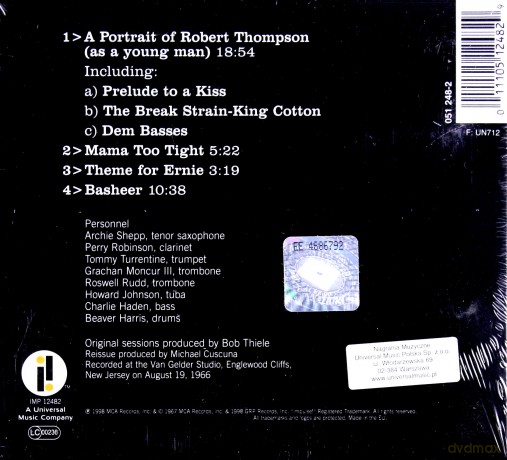 Archie Shepp: Mama Too Tight (International Version) [CD]