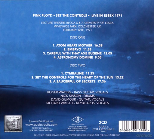 Pink Floyd: Set The Controls - Live In Essex 1971 [2CD]