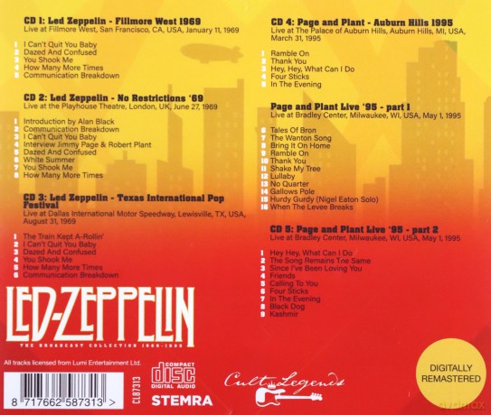 Led Zeppelin: The Broadcast Collection 1969-1995 [CD]