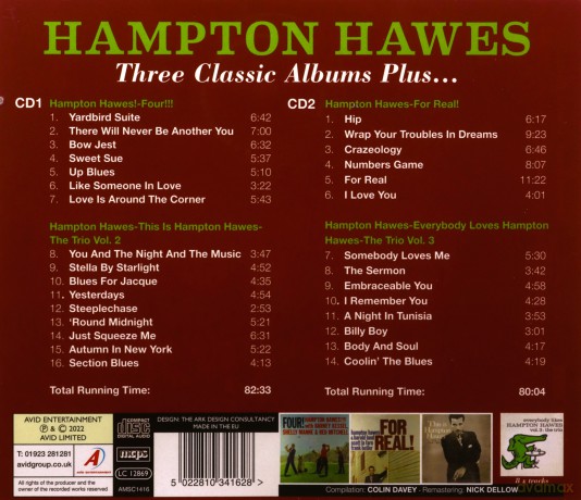 Hampton Hawes: Three Classic Albums Plus [2CD]