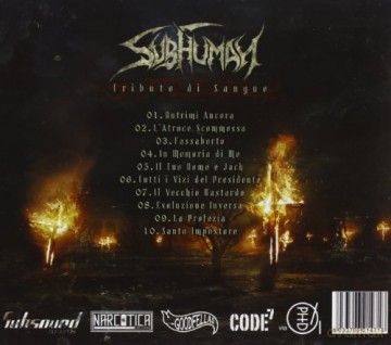 Subhuman: Tributo Di Sangue [CD]