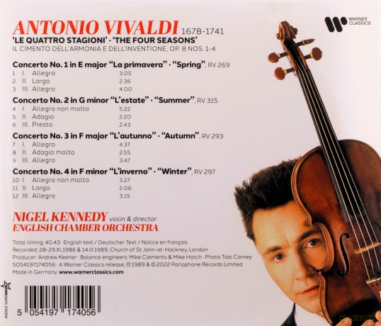 Nigel Kennedy: Vivaldi: The Four Seasons [CD]