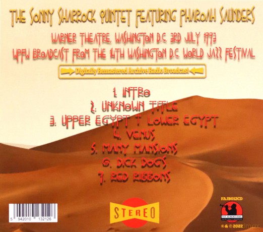 Sonny Sharrock Quintet: Washington 93 - The World Jazz Broadcast (Feat. Pharoah Sanders) [CD]