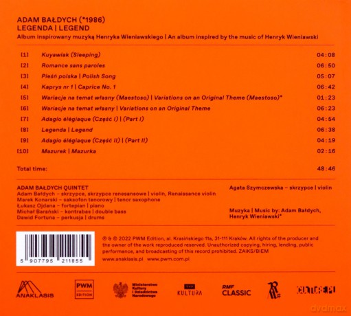 Adam Bałdych: Legend [CD]