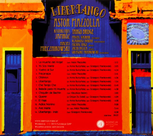 Tango Bridge: Astor Piazzola Libertango [CD]