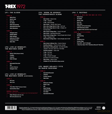 T. Rex: 1972 (Red/White/Blue) [6xWinyl]