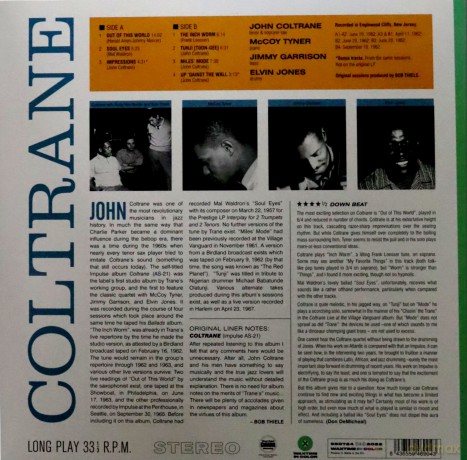 John Coltrane: Coltrane (+2 Bonus Tracks) (Green) [Winyl]