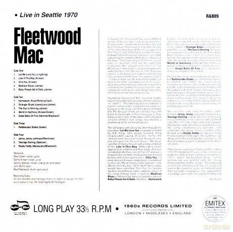 Fleetwood Mac: Live In Seattle 17.01.1970 [Winyl]