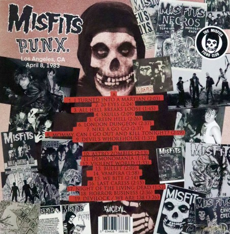 Misfits: P.U.N.X.: Live In Los Angeles. California. April 8th. 1983 [Winyl]