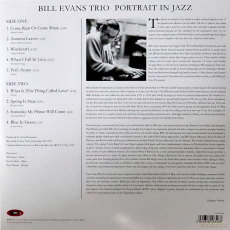 Bill Evans: Portrait In Jazz [Winyl]