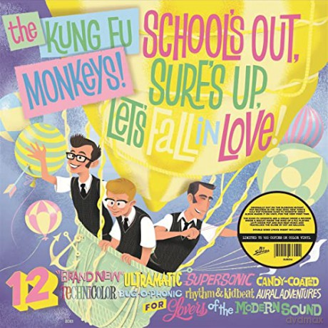 Kung Fu Monkeys: Schools Out. Surfs Up. Lets Fall In Love! (White) [Winyl]