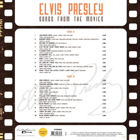 Elvis Presley: Songs From The Movies [Winyl]