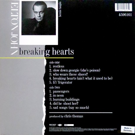 Elton John: Breaking Hearts (Remastered 2022) [Winyl]