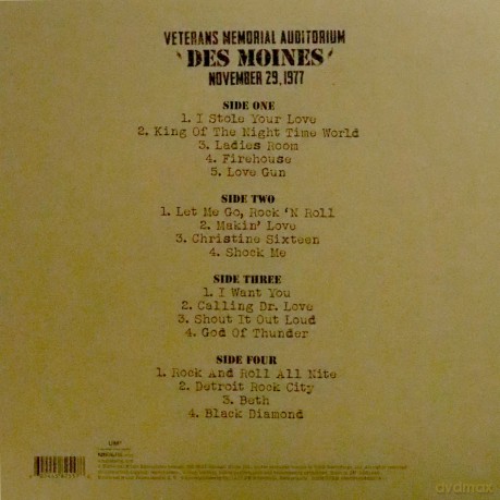 Kiss: Kiss Off The Soundboard: Live In Des Moines [2xWinyl]