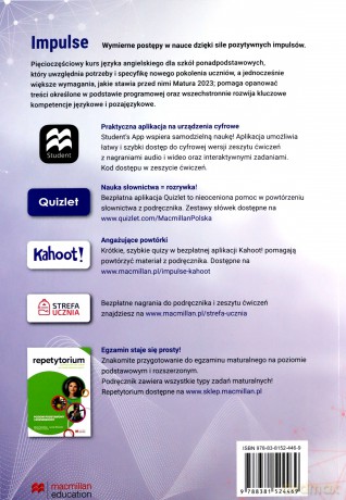 Impulse 3 B1+ workbook + online - Catherine McBeth, Patricia Reilly, Joanna Sobierska-Paczesny [KSIĄŻKA]