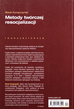 Metody twórczej resocjalizacji - Marek Konopczyński [KSIĄŻKA]